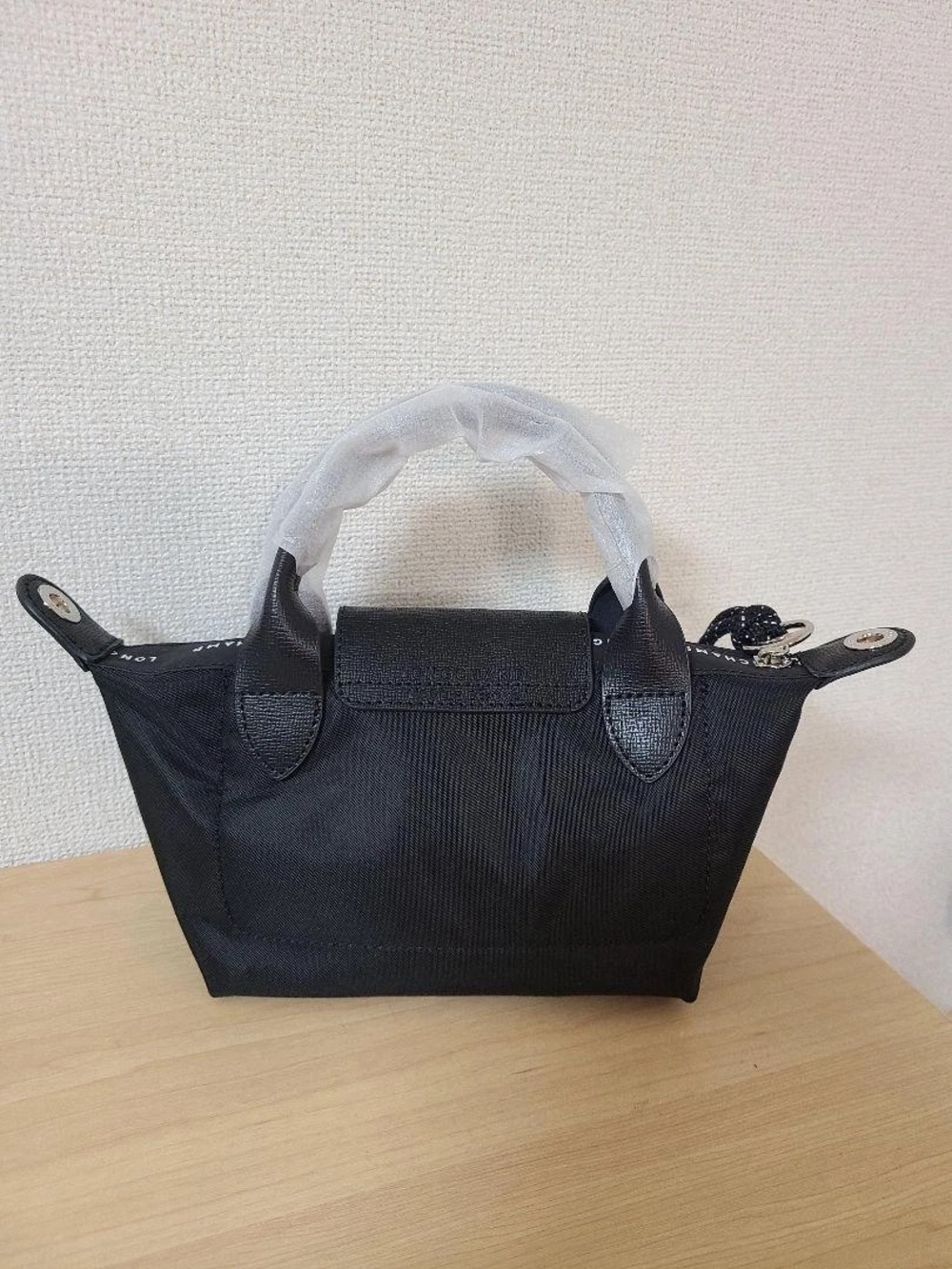 NWT Longchamp Le Pliage Energy Black Handbag Mini Pouch 2Way Crossbody Tote XS - Picture 2 of 7